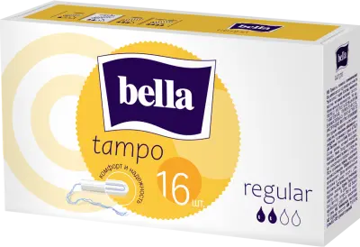 BELLA Тампоны женские гигиен. без апплик. comfort  марки 'tampo bella' Regular по 16шт 