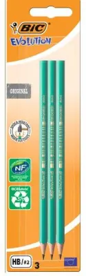 BIC карандаш чг бик эволюшн блистер 3шт 