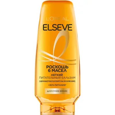 Elseve питательный бальзам с маслами марулы и камелии роскошь 6 масел для сухих волос 400 мл 