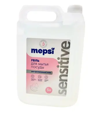 Mepsi гель для мытья посуды без запаха sensitive 5 л 