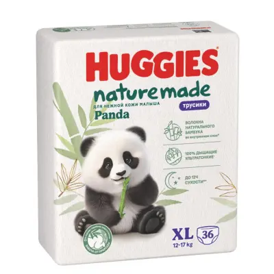 Huggies naturemade трусики подгузники 5XL 12-17 кг 36 шт 