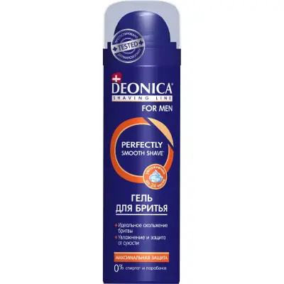 Deonica for men гель для бритья максимальная защита  200 мл 