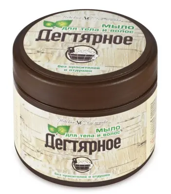 Невская Косметика мыло дегтярное для тела и волос 300мл 