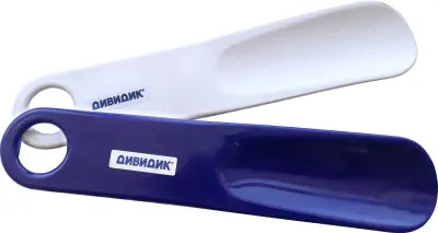 Дивидик рожок для обуви 19 см белый бирюзовый синий 