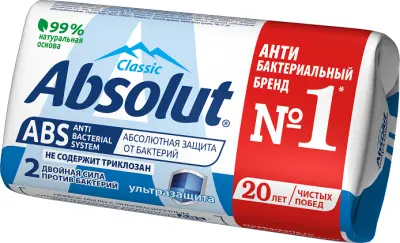 ABSOLUT ABS туалетное мыло ультразащита 90 г 