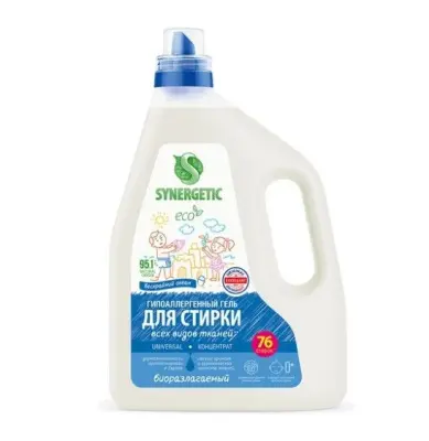 Synergetic биоразлагаемый концентрированный гель для стирки universal 2,28 л 