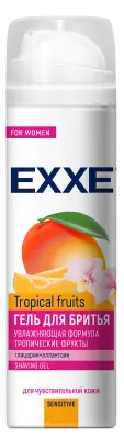 Exxe гель для бритья sensitive tropical fruits 200 мл женский 