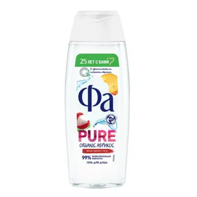 Фа гель для душа pure freshness organic персик абрикос 250 мл 