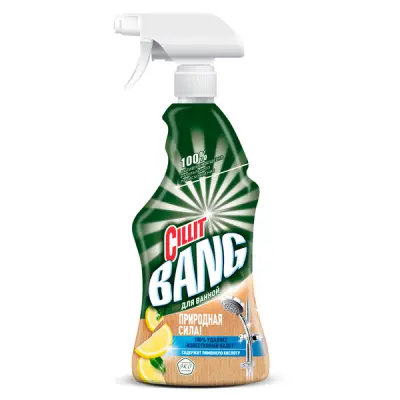 Cillit Bang чистящее ср во для ванной природная сила с лимонной кислотой с курком 450 мл 