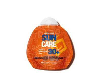 Cafe Mimi солнцезащитный водостойкий крем для лица и тела spf 30+ 100 мл 