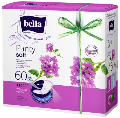 BELLA Прокладки ежедневные PANTY HERBS Verbena с экстрактом вербены 60шт 