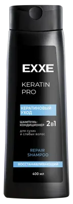 Exxe шампунь для волос keratin care кератиновый уход 400 мл 