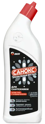 Санокс чистящее средство ультра белый wc гель 750мл 