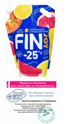 Автоочиститель стёкол FIN JOY FRUITY EDITION citrus ( -25° C), 3 л дой-пак 