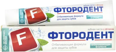 Фтородент зубная паста отбеливающая формула 62 г 