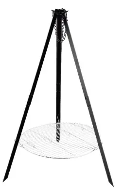 FORESTER MOBILE тренога костровая многофункц  разборная  с решеткой-гриль цепочкой и крюком  в чехле 