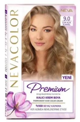 Nevacolor PRЕMIUM стойкая крем краска для волос 9.0 VERY LIGHT BLONDE экстра светло коричневый 