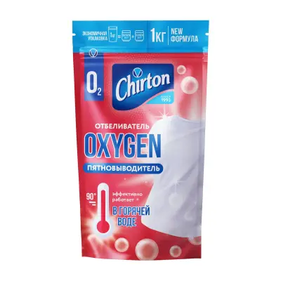 Чиртон отбеливатель пятновыводитель кислородный oxygen для горячей воды порошок 1000 гр 