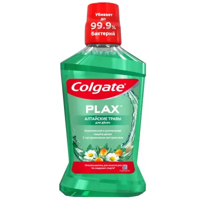 Colgate plax алтайские травы для десен ополаскиватель для полости рта 500 мл 