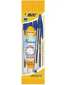 BIC Ручка Кристал, средняя линия, син, (пак. 4шт)