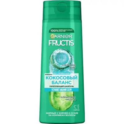 Fructis шампунь кокосовый баланс 400мл 