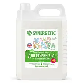 Synergetic биоразлагаемый концентрированный гель для стирки 2 в 1 c пятновыводителем 5 л 166 стирок