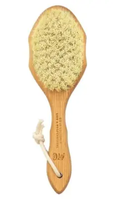 Lei массажная щетка  для сухого массажа малая искусственная с покрытием 