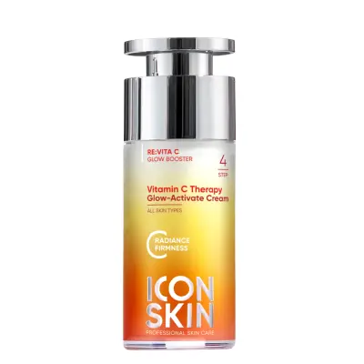 Icon Skin крем сияние для лица vitamin c therapy с витамином с и морским коллагеном увлажняющий для всех типов кожи 30 мл 