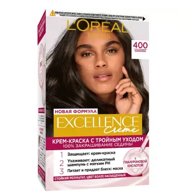 L'oreal Excellence 400 каштановый 