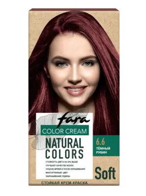 КЛ краска для волос fara natural colors soft 324 темный рубин 