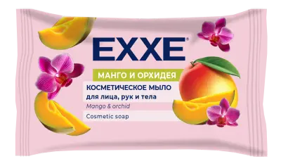Exxe косметическое мыло манго и орхидея флоу пак 75 гр 