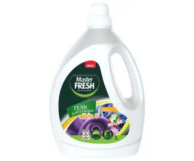 Master FRESH гель для стирки all in 1 3 л повышенное содержание пав 