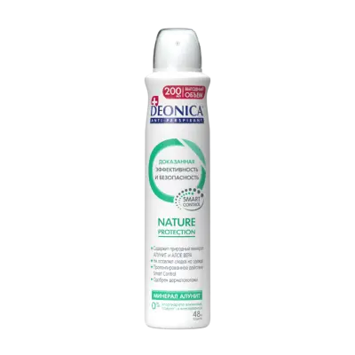 Deonica антиперспирант спрей женский nature protection 200 мл 