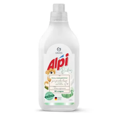 Grass Alpi sensetive gel концентрированное жидкое средство для стирки детских вещей флакон 1,8 л 