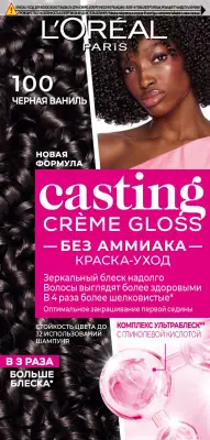 L'Oreal Paris Casting Creme Gloss краска уход для волос 100 чёрная ваниль 
