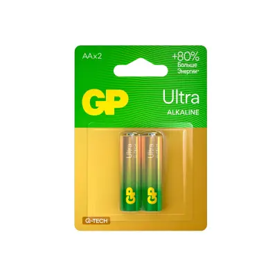GP батарейки ultra alkaline AA/LR6 2 шт 