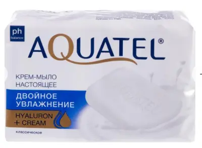 ВЕСНА Aquate Крем-мыло твердое  классическое, (4*75 г) 300 г 