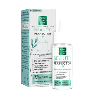 Чистая Линия сыворотка корректор для лица от несовершенств кожи 30 мл 