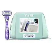 Подарочный набор gillette venus swirl с 1 сменной кассетой и косметичкой venus