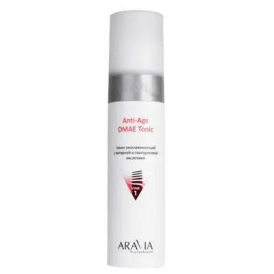 ARAVIA Professional Тоник омолаживающий с янтарной и гиалуроновой кислотами Anti-Age DMAE Tonic, 250 мл 