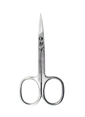 Lei ножницы маникюрные для ногтевой пластины прямые серебро заточенные 113 