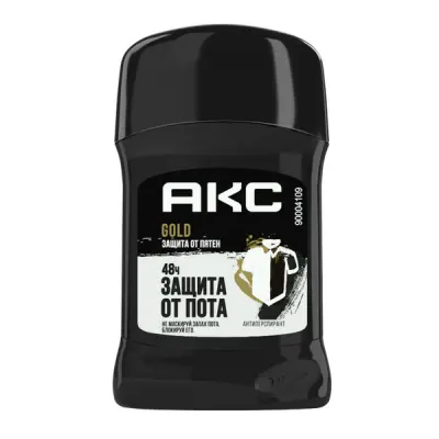 Акс антиперспирант мужской твердый стик карандаш gold агаровое дерево и ваниль 50 мл 