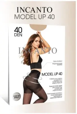 INCANTO колготки model up 40  melon 2  шорт с эффектом push up 19% эластана 