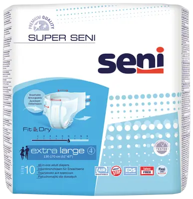 Подгузники BELLA SUPER SENI AIR Extra Large 10шт 