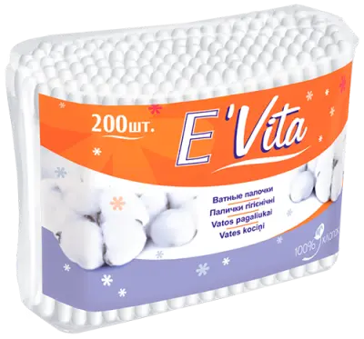 BELLA Ватные палочки 200шт п.пакет  ('E` Vita') 