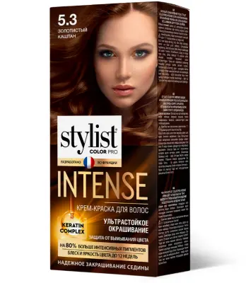 Stylist Color Pro Intense краска для волос тон 5.3 золотистый каштан 