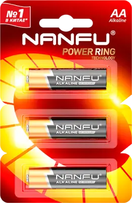 Nanfu Батарейка щелочная AA (3шт.) 