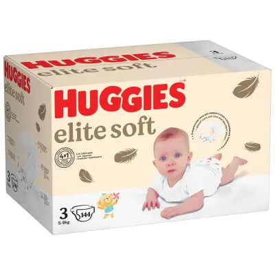 Huggies Elite Soft подгузники 5-9 кг 3 размер 144 шт 