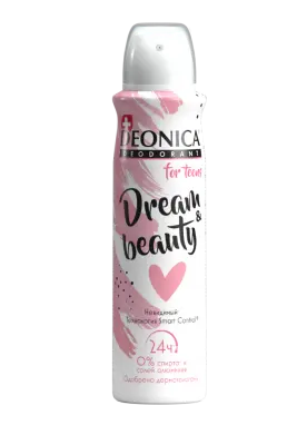 Deonica for teens дезодорант dream & beauty 150 мл спрей 
