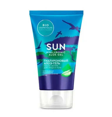 Bio Cosmetolog Professional алоэ-гель после загара для лица и тела Гиалуроновый 150мл 